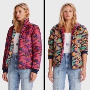 MOTHER Reversible Camo Puffer Jacket Size S
